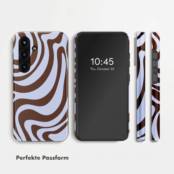 Selencia Vivid Back Cover Samsung Galaxy S25 FE - Dream Swirl Chocolate