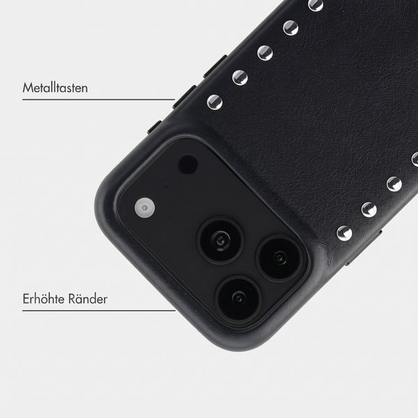 Selencia Studs Backcover mit MagSafe Apple iPhone 18 Pro / 17 Pro - Velvet Black