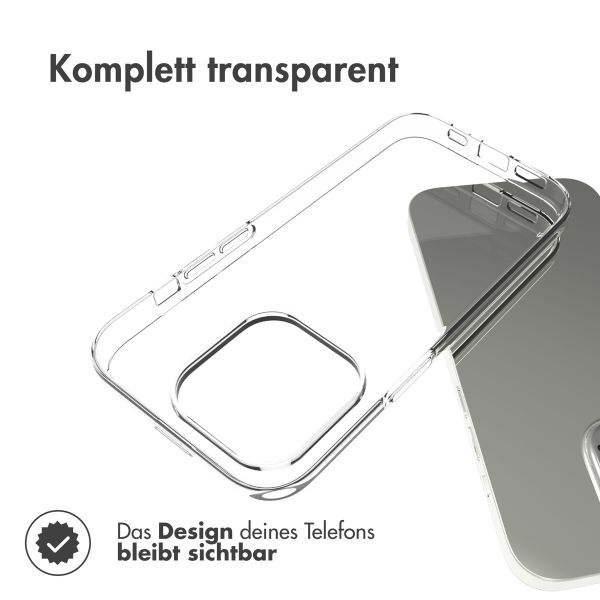 Accezz TPU Clear Cover für das iPhone 14 Pro - Transparent