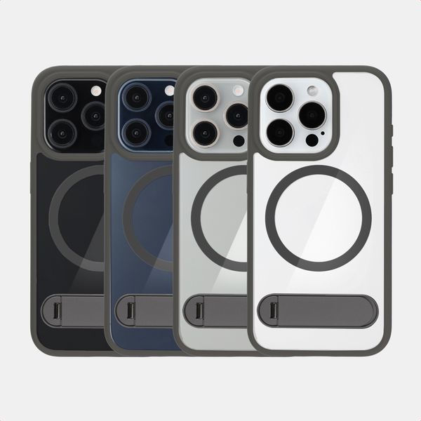 Accezz Hold Backcover mit MagSafe Apple iPhone 15 Pro - Grey