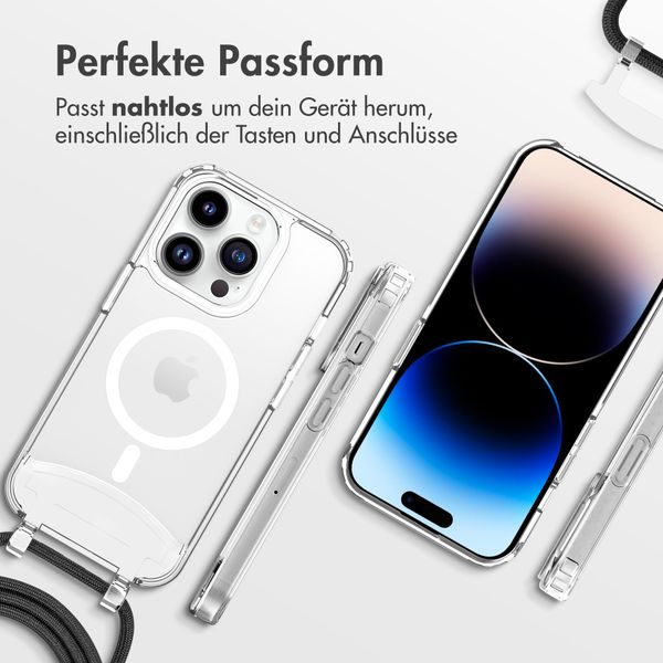 imoshion MagSafe Hülle mit abnehmbarem Band für das iPhone 14 Pro - Transparent