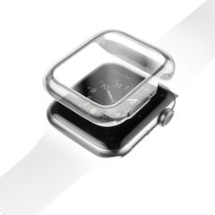 Uniq Garde Hybrid Apple Watch Hülle mit Displayschutz für die Apple Watch 4-6 / SE - 44 mm - Dove (Clear)