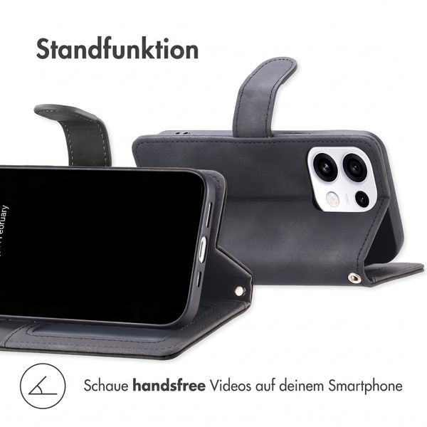 imoshion Klapphülle mit Kordel Oppo Reno 16 F - Schwarz