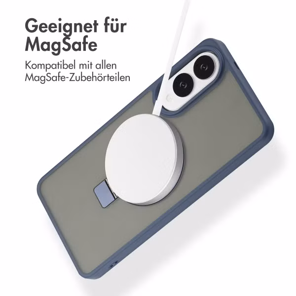 Accezz Ring Stand Backcover mit MagSafe Samsung Galaxy S25 Edge - Blau