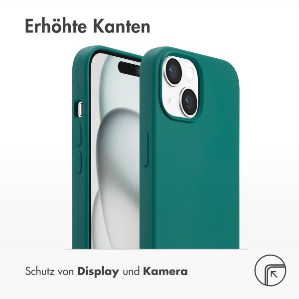 Accezz Liquid Silikoncase mit MagSafe Apple iPhone 15 - Forest Green