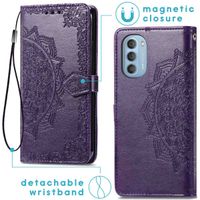 imoshion Mandala Klapphülle für das Motorola Moto G51 - Violett