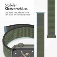 imoshion Nylonarmband für das  Apple Watch Series 1 t/m 9 / SE (38/40/41 mm) | Series 10 / 11 (42 mm) - Dark Olive