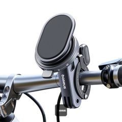 Baseus PrimeTrip 2-in-1 Handyhalterung Fahrrad/Motorrad/Roller - Ring Stand - Magnetisch - Universell - Cosmic Black