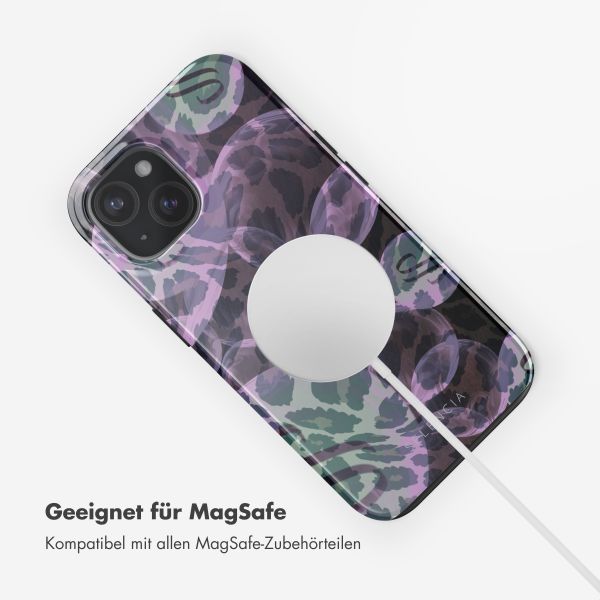 Selencia Vivid Rückabdeckung mit MagSafe Apple iPhone 15 - Leo Bubble Green