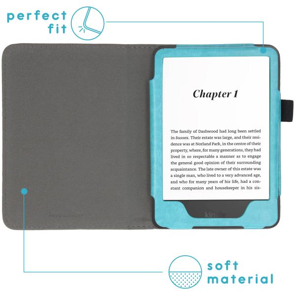 imoshion Vegan Leather Klapphülle Amazon Kindle (2024) / Amazon Kindle (2022) 11th gen - Hellblau
