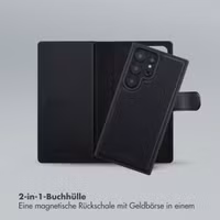 Selencia Olyn Abnehmbare Bookcase mit MagSafe Samsung Galaxy S24 Ultra - Schwarz