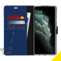 Accezz Wallet TPU Klapphülle für das Samsung Galaxy A42 - Dunkelblau