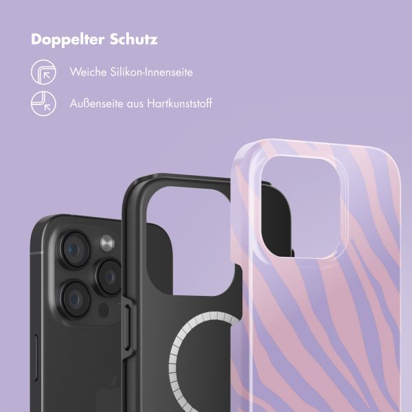Selencia Vivid Rückabdeckung mit MagSafe Apple iPhone 15 Pro - Zebra Light Pink Lilac