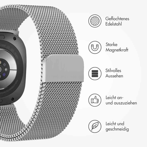 imoshion Magnetisches Milanaise Armband für das  Samsung Galaxy Watch Ultra (2024/2025) - Silber