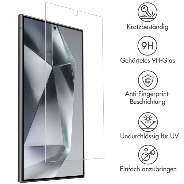 Accezz Screen Protector aus gehärtetem Glas 2-Pack für das Samsung Galaxy S24 Ultra