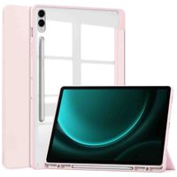 imoshion Trifold Hardcase Klapphülle für das Samsung Tab S10 Plus / Tab S9 FE Plus / Tab S9 Plus 12.4 Zoll - Rosa