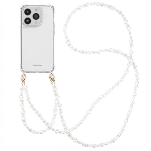 imoshion Back Cover mit Band + Armband Apple iPhone 14 Pro - Perlenherzen