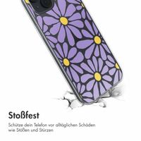 imoshion  Design Hülle für das iPhone 14 - Tropical Violet Flowers Connect