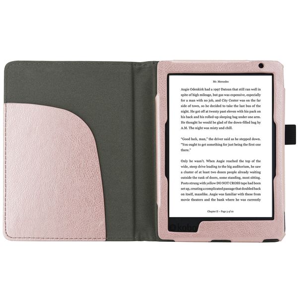 imoshion Edles glattes Klapphülle Kobo Aura Edition 2 - Rosa