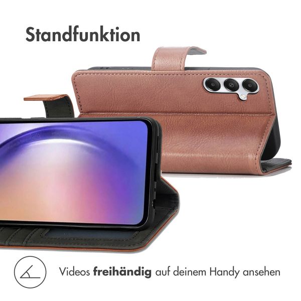 imoshion Luxuriöse Klapphülle Samsung Galaxy A55 - Braun
