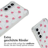 imoshion Design Hülle mit Band Samsung Galaxy A56 - Dusty Rose Connected Hearts