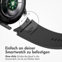 imoshion Silikonarmband für Samsung Galaxy Watch 4 / 5 / 6 / 7 (20 mm) - Schwarz