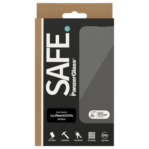 SAFE by PanzerGlass Ultra-Wide Fit Displayschutz für das Apple iPhone 14 / 13 / 13 Pro