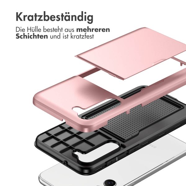 imoshion Backcover mit Kartenfach Samsung Galaxy S23 - Rosé gold