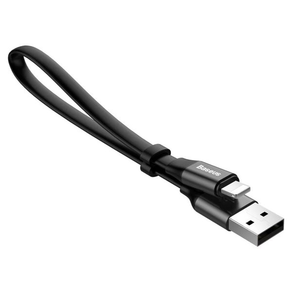 Baseus Nimble Series USB-A-zu-Lightning-Kabel extra kurz – 23 Zentimeter – Schwarz