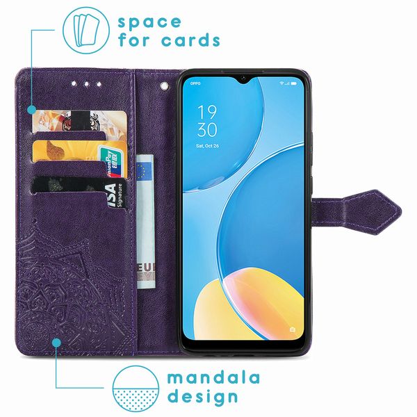 imoshion Mandala Klapphülle Oppo A15 - Violett