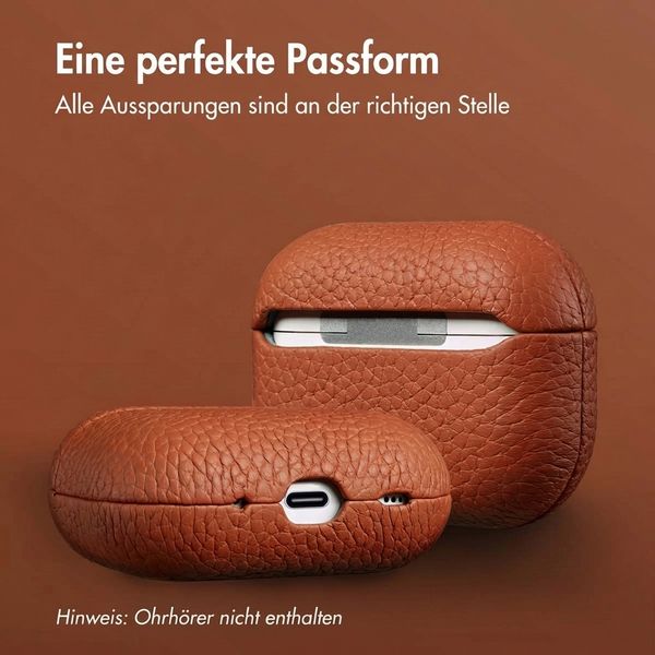 Accezz Echtleder Case  Apple AirPods Pro 2 - Cognac