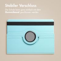 imoshion 360° drehbare Klapphülle Samsung Galaxy Tab S9 11.0 Zoll / Tab S10 FE / S9 FE 10.9 Zoll - Hellblau