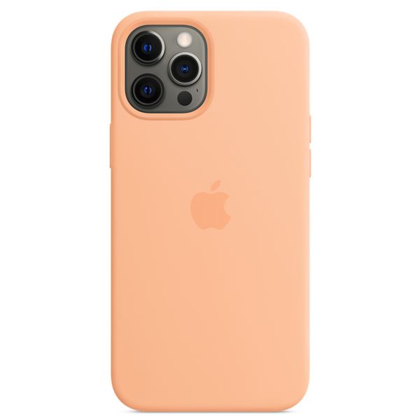 Apple Silikon-Case MagSafe Apple iPhone 12 Pro Max - Cantaloupe