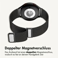 imoshion Mailändische Magnetarmband -   Universelle 22 mm Anschluss - Schwarz