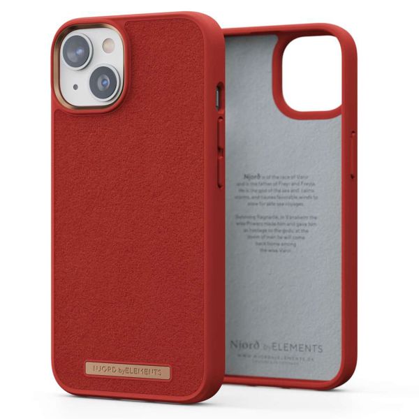 Njorð Collections Wildleder Comfort+ Case für das iPhone 14 - Burnt Orange