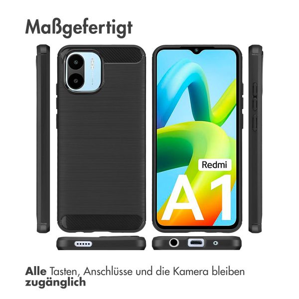 imoshion Brushed Back Cover für das Xiaomi Redmi A1 / A2 - Schwarz