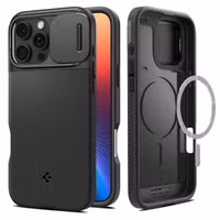 Spigen ﻿Optik Armor MagSafe für das Apple iPhone 16 Pro - Schwarz