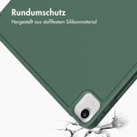 Accezz Smarte Klapphülle aus Silikon Apple iPad Air 13 Zoll (2025) M3 / (2024) M2 - Dunkelgrün