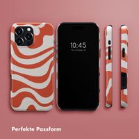 Selencia Vivid Tough Back Cover MagSafe für das iPhone 16 Pro Max - Dream Swirl Orange