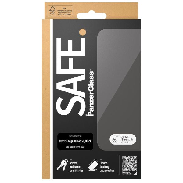 SAFE by PanzerGlass Ultra-Wide Fit Displayschutz für das Motorola Edge 40