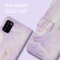 imoshion Design Klapphülle Samsung Galaxy A41 - Purple Marble