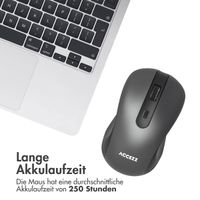 Accezz Kabellose Maus - Bluetooth / USB-A adapter - Grau