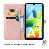 imoshion Mandala Klapphülle für das Xiaomi Redmi A1 / A2 - Rose Gold