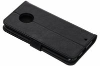 Luxus Schlangen TPU Klapphülle Silber Motorola Moto G6 Plus - Schwarz