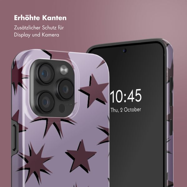 Selencia Vivid Rückabdeckung mit MagSafe Apple iPhone 15 Pro - Stars Plum Lilac