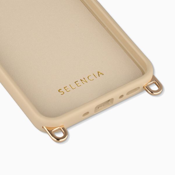 Selencia Rivièra Backcover mit MagSafe mit abnehmbaren Haken Samsung Galaxy A17 (5G) / (4G) - Milky Latte