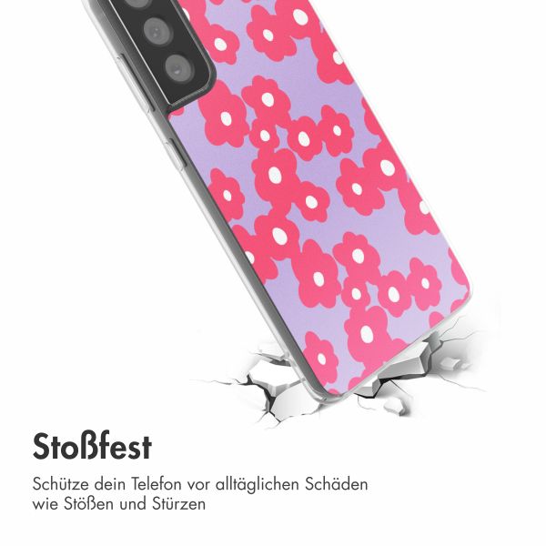 imoshion  Design Hülle für das Samsung Galaxy S21 FE - Dusty Rose Blossoms