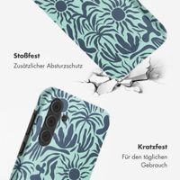 Selencia Vivid Back Cover Samsung Galaxy A55 - Tropical Vibes Light Blue