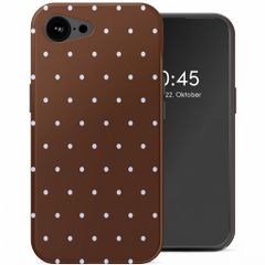 Selencia Vivid Rückabdeckung mit MagSafe Apple iPhone 17e / 16e - Happy Dots Chocolate