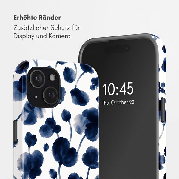 Selencia Vivid Back Cover Apple iPhone 15 - Midnight Blossom
